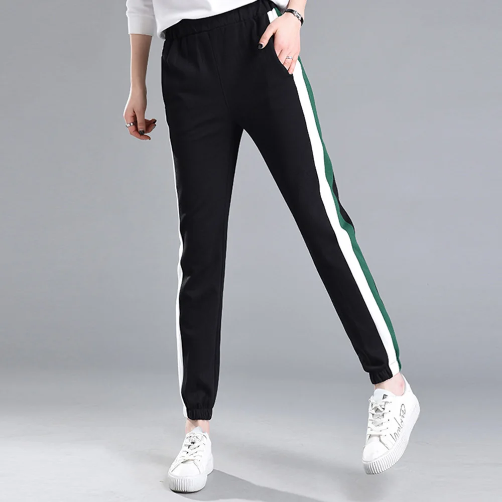 2018 Fashion Hot Harem Pants Slim Trousers High Waist Striped Design Visually Elongate Leg Pant Thin Pencil Casual | Женская одежда