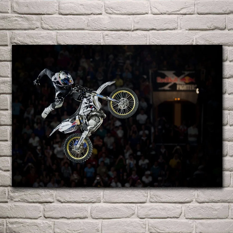 extreme motorcycle Motor bike sports motocross posters on the wall picture home living room decoration for bedroom KG080 | Дом и сад
