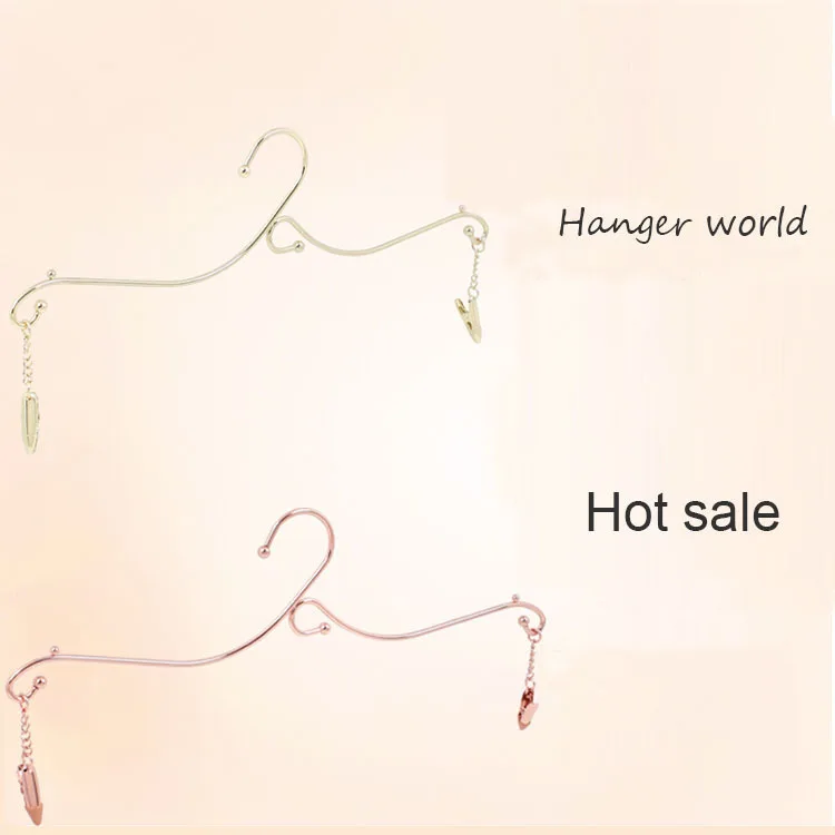 Вешалка для бюстгальтера из нержавеющей стали Hangerlink, вешалка для нижнего белья бюстгальтера, металлическая вешалка(50 шт./лот
