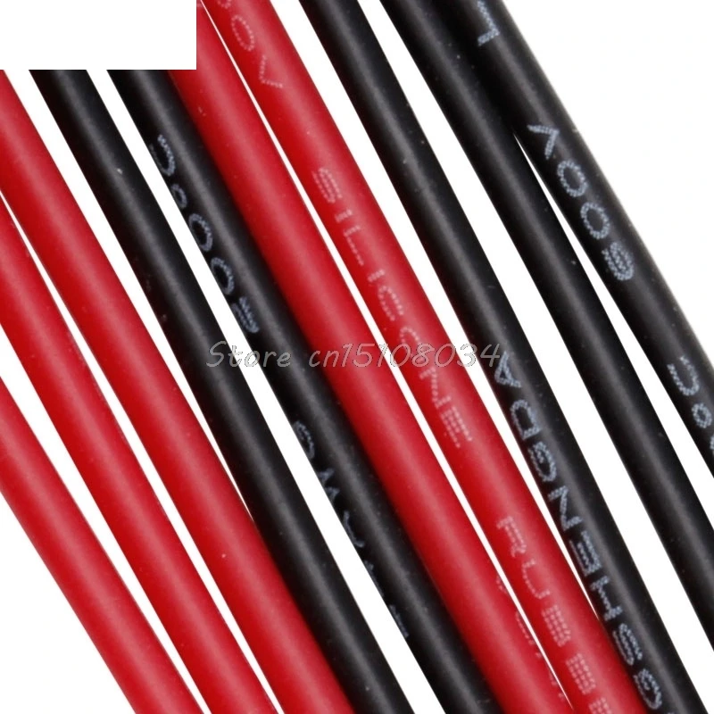 24AWG силиконовый калибровочный гибкий многожильный медный кабель 10 футов для RC