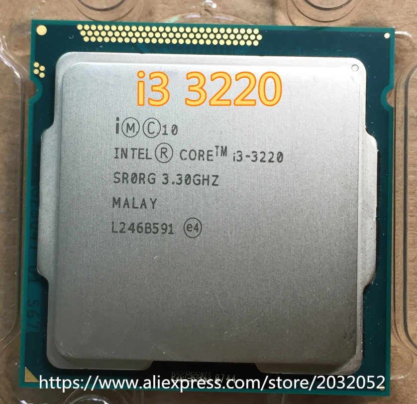 Процессор Intel Core I3 3220 Φ iпроцессор 3M Cache 3 30 ГГц LGA1155 Настольный i3 CPU (100% рабочий) в