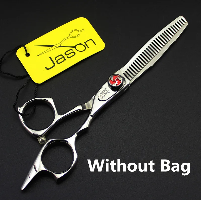 One Thinning No Bag 332#6 дюймов бренд Jason высокое качество Парикмахерские ножницы JP 440C Банг стрижка Парикмахерские ножницы филировочные ножницы для волос - Цвет: One Thinning No Bag