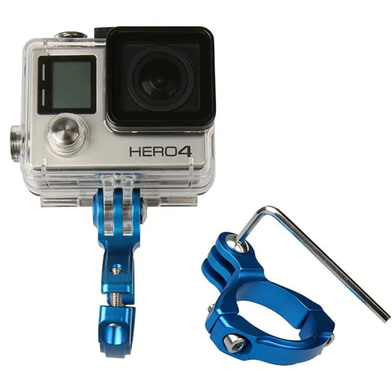 Алюминиевый велосипедный Адаптер для Gopro Hero 6 5 4 велосипедное крепление на руль для Go Pro Sjcam Xiaomi Yi 4k lite аксессуары для экшн-камеры