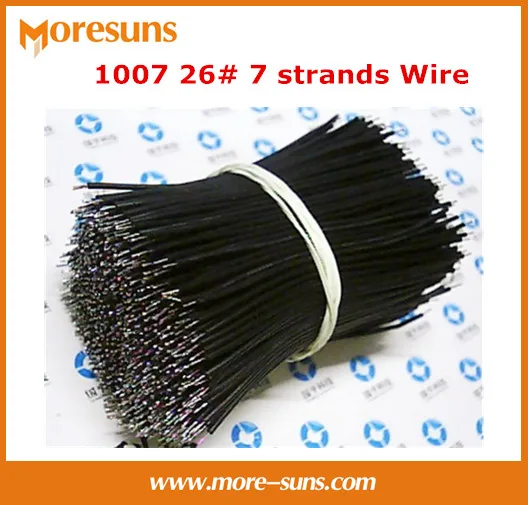 Free shipping 100pcs/lot 100MM electronic wire harness Tin plated copper 1007 26# 7 strand Pink Wiring Harness | Электроника