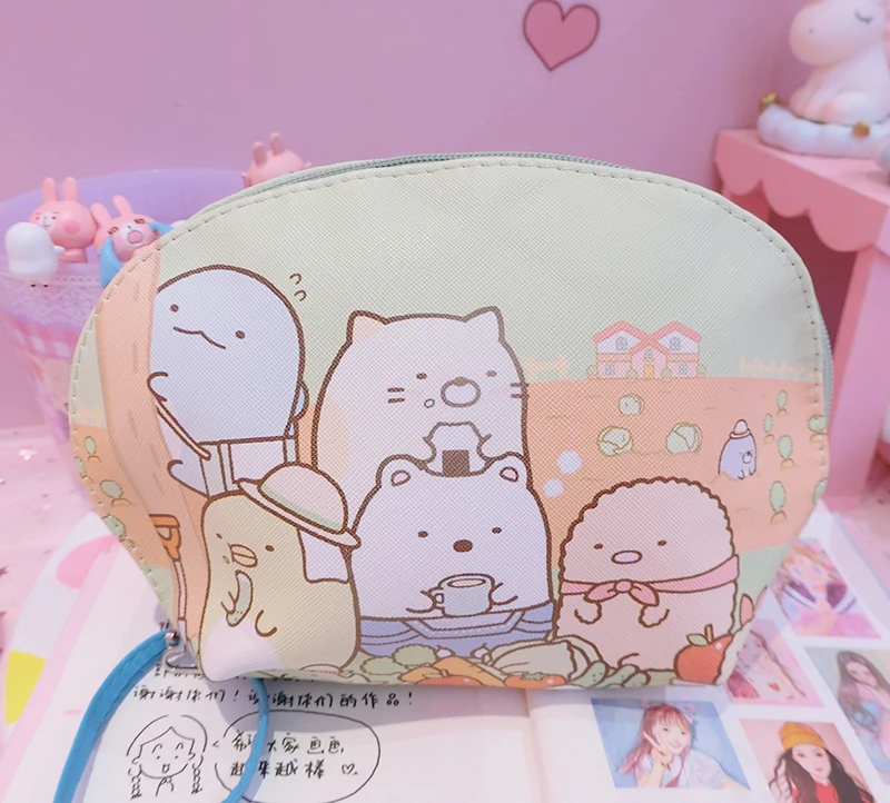 Мультяшная косметичка Sanrio, Hello Kitty My Melody Cinnamoroll Dog Little Twin Star, Милая женская косметичка для хранения, косметичка для девочек, подарок