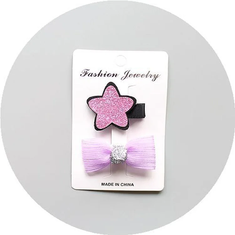 HC002-10 Качественная Милая Корона Заколки Для Волос Набор Цветочная звезда помпон заколки-пряжки аксессуары для волос детские шпильки для волос для подростков HC002 - Цвет: HC002-10