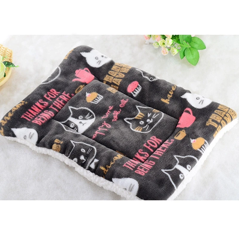 02 Large Pet Dog Cat Blanket Bed Puppy Cushion House Pet Soft Warm Kennel Dog Multifunction Mat - Color: 02