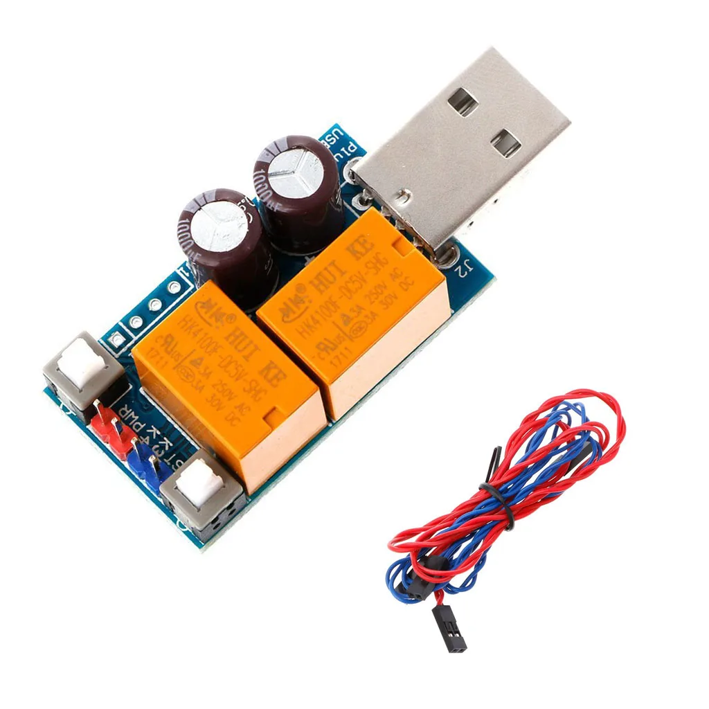 Новое двойное реле 2 8 Plus USB компьютерная Сторожевая карта без помощи компьютера
