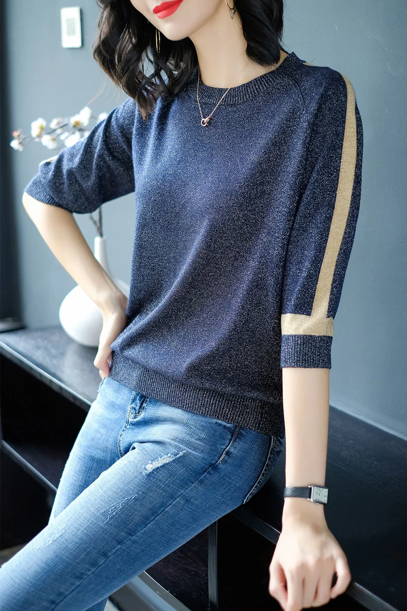 Женский короткий свитер яркие шелковые свитера высокое качество 2020 одежда