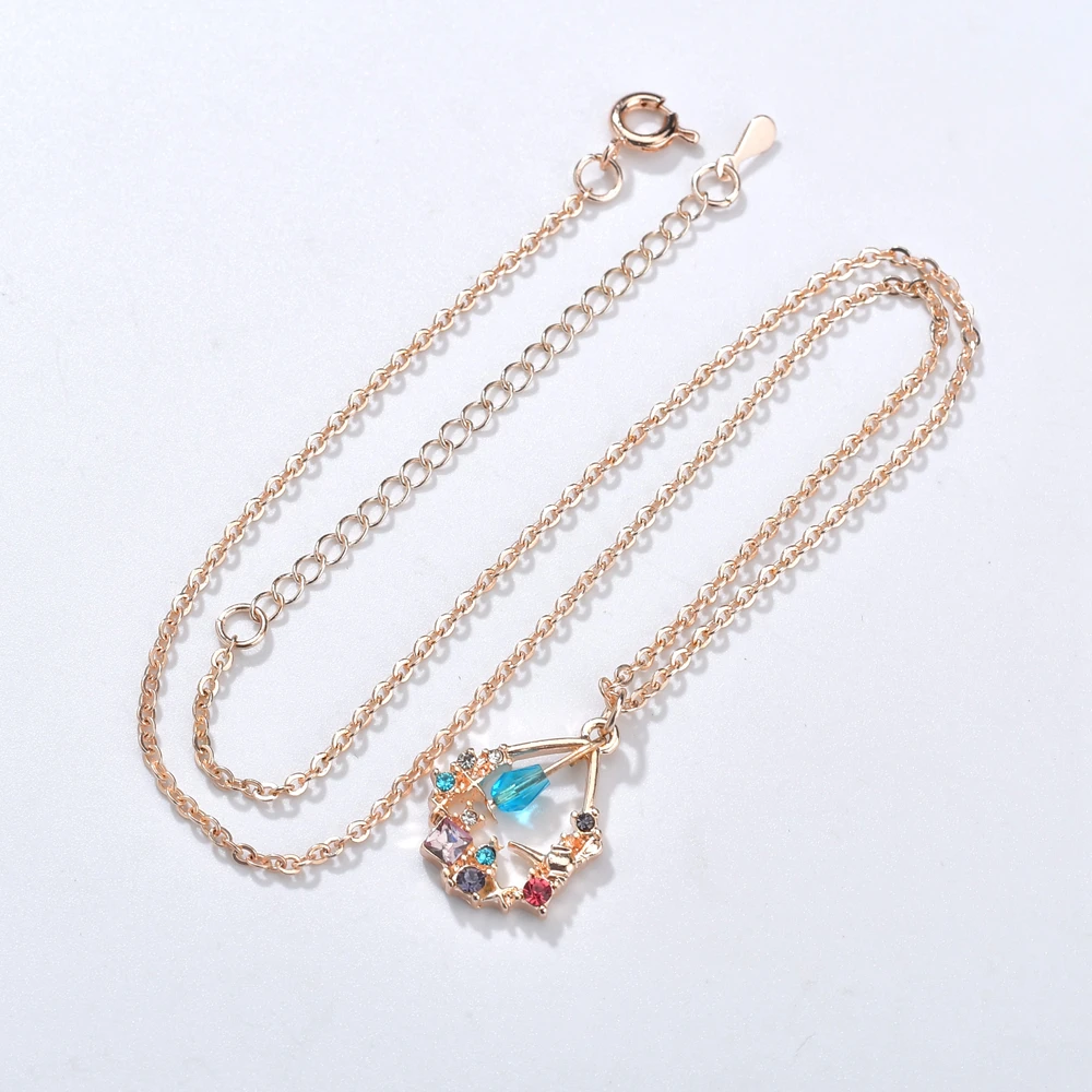 Женское ожерелье с цветными бусинами ZA массивное каменной цепочкой трендовая