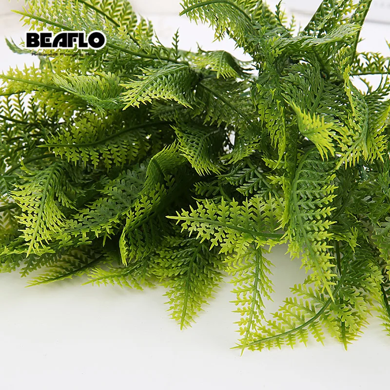 1 шт. зеленое искусственное растение лист трава декоративная пластиковая ветка
