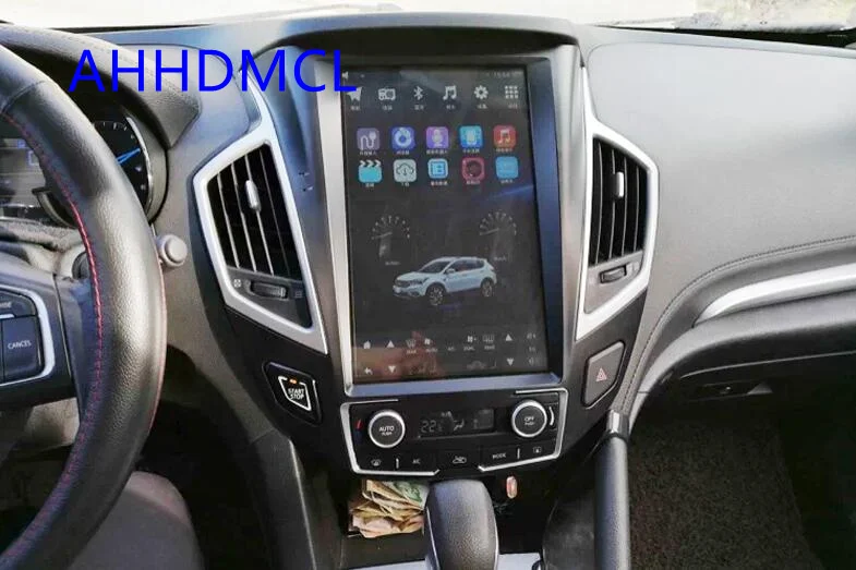 Автомобильным бортовым компьютером коврик для Tesla Стиль мультимедийный плеер Android 7,1 gps для DFM Dongfeng Aeolus AX7