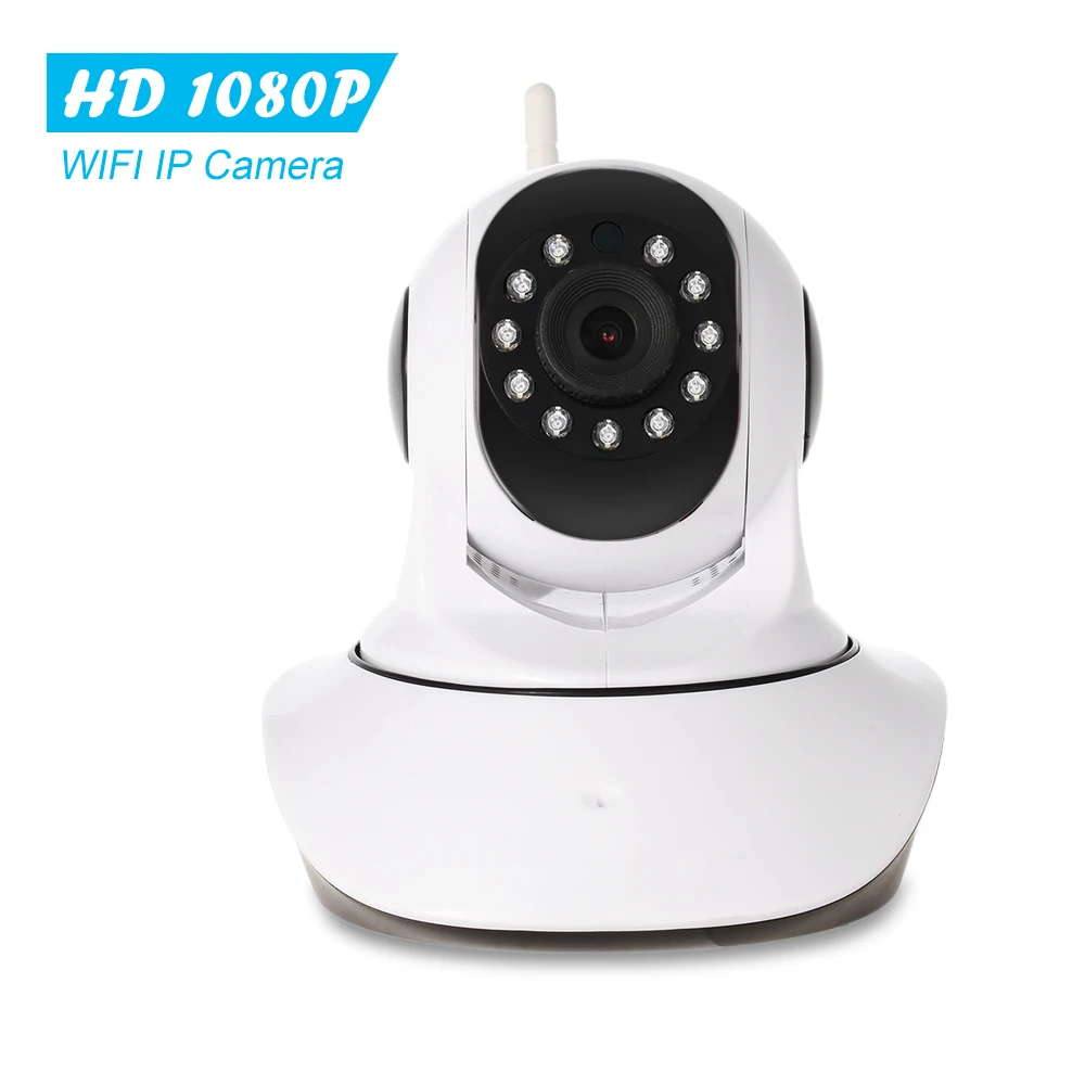 

1080P WIFI IP камера беспроводная панорамирование наклон 2.0MP PTZ двухстороннее аудио ночное видение телефон приложение управление датчик обнаруж...