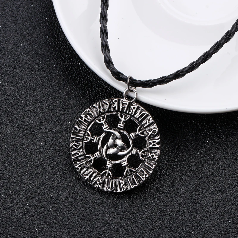 Крутые скандинавские Викинги треугольные модные руны ювелирные изделия Дракон