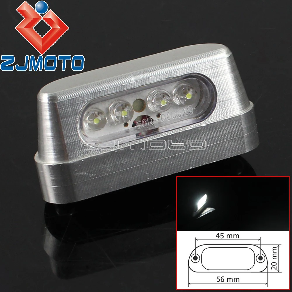 Мотоцикл Алюминиевый 4 LED номерной знак задний фонарь для Suzuki Kawasaki Yamaha Honda