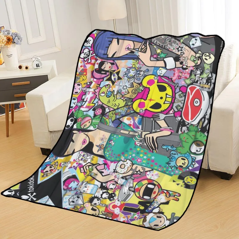 Новое поступление Tokidoki одеяло с принтом мягкое для дома/дивана/офиса портативное