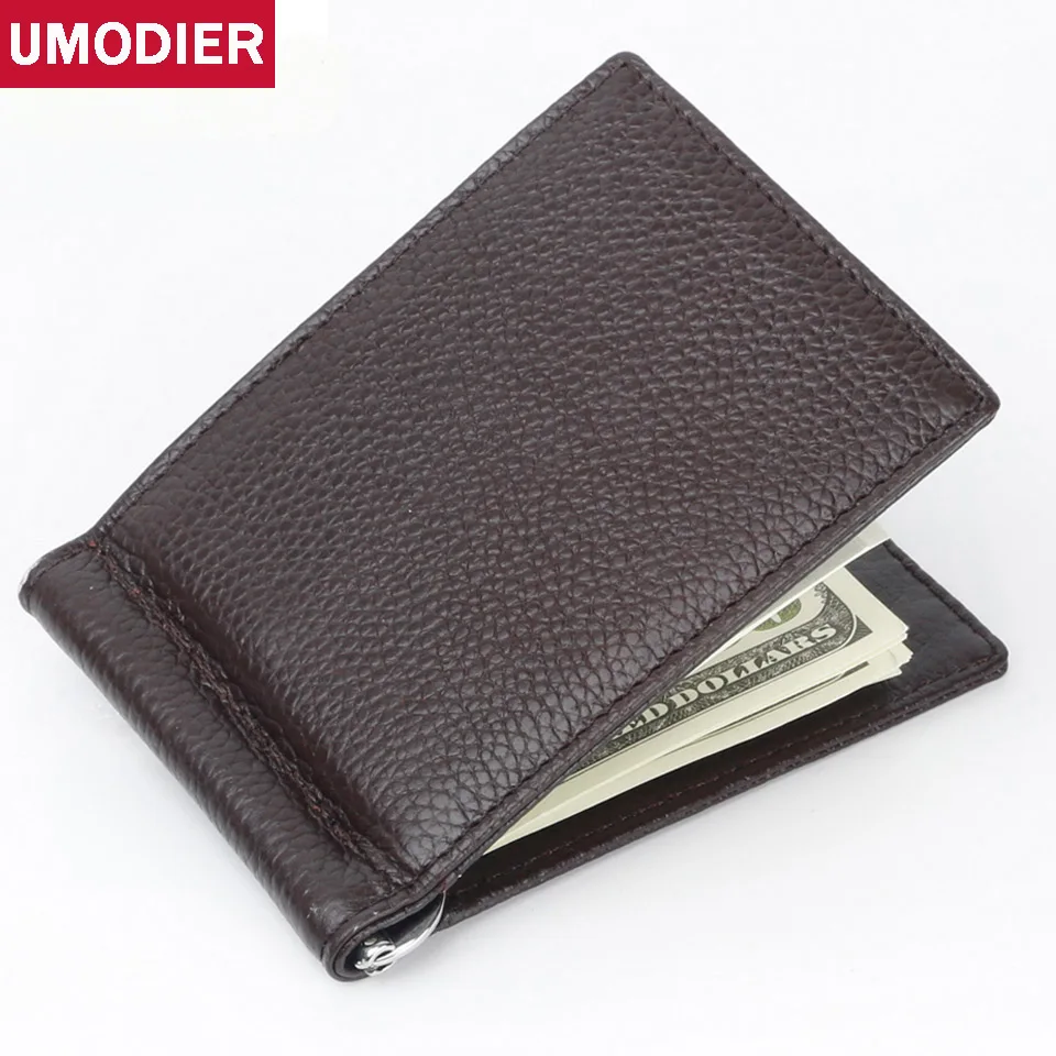 UMODIER, модные, качественные, из натуральной кожи, зажимы для денег, RFID, мужские кошельки, на застежке, кошельки, Ретро стиль, мужской кошелек, кошелек для карт, мужской кошелек