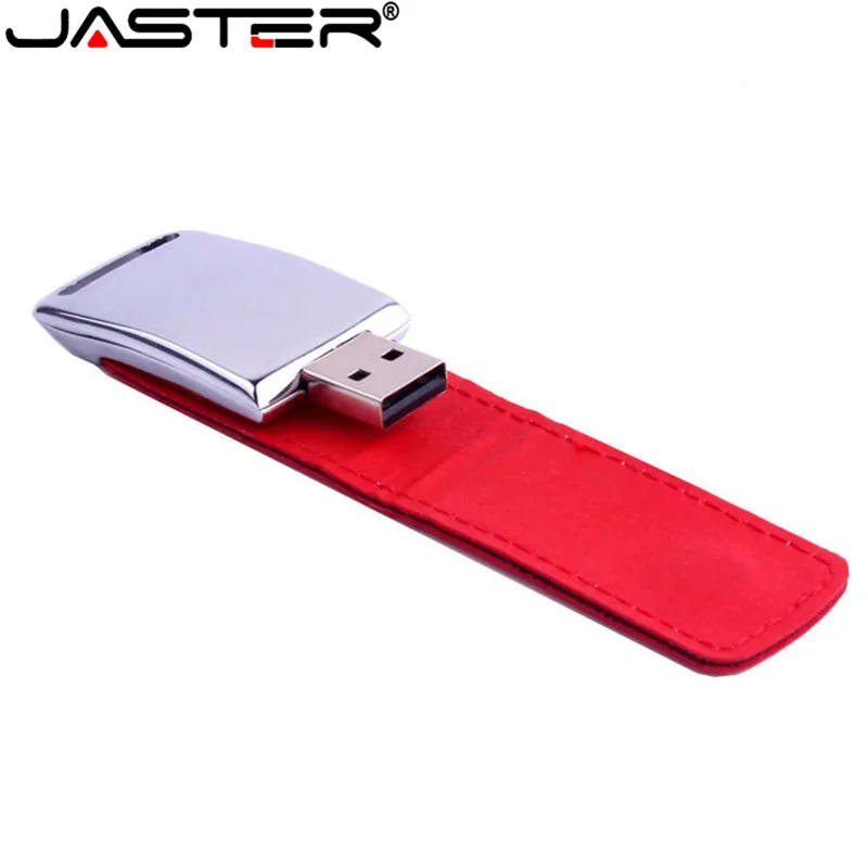 JASTER клиент 10 шт бесплатный логотип оптовая продажа металлический кожаный usb флеш