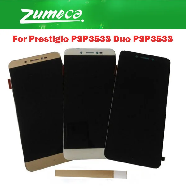ЖК дисплей с дигитайзером на ленте для Prestigio Grace Z3 PSP3533DUO PSP3533 DUO черный белый