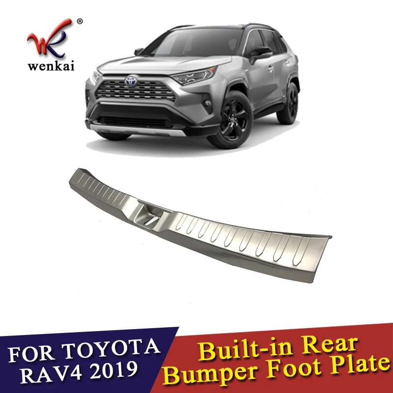 Защитная накладка для заднего бампера из нержавеющей стали Toyota Rav4 2019