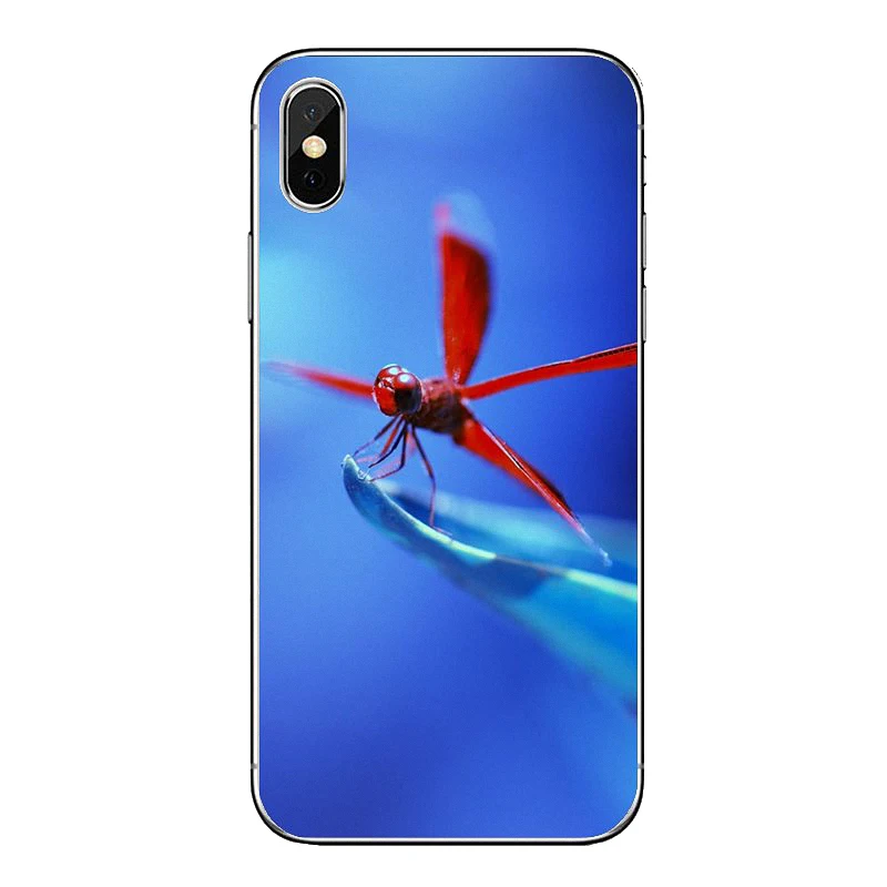 Дизайн стрекоза зум-Арт Мягкие прозрачные чехлы Чехлы для iPod Touch iPhone 4 4S 5 5S 5C SE 6 6S 7 8