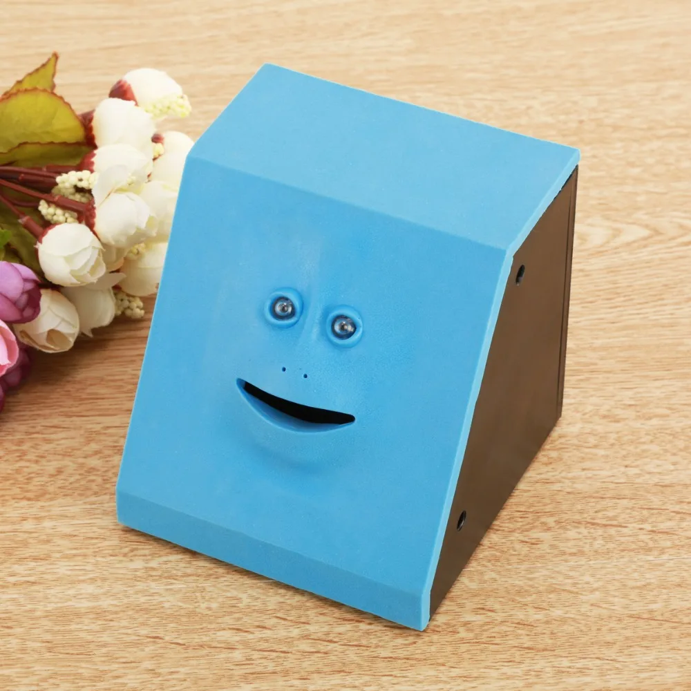 Face Money Eating Box Cute Facebank Piggy Bank Coins Coin Saving for Children Toys Gift Home Decoration | Дом и сад