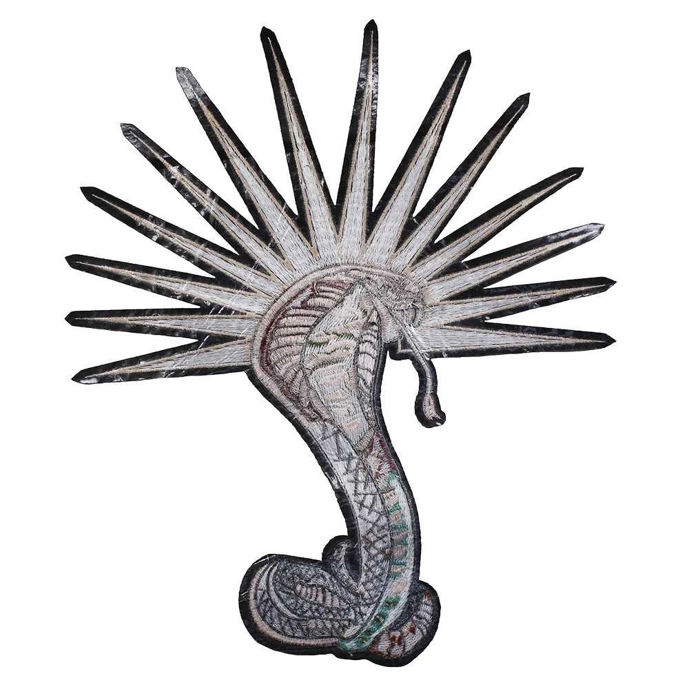 1 шт. змея кобра Модный Дизайн нашивки для одежды Вышивка Железо На Аппликации