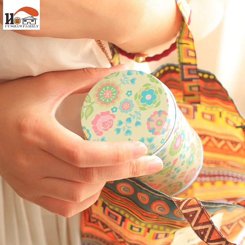 CUSHAWFAMILY Элегантная двухслойная коробка для хранения чая Свадебная олова