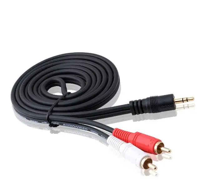 Высококачественный аудиокабель 1 5 м с разъемом 3 мм на 2 RCA адаптер штырь-штырь