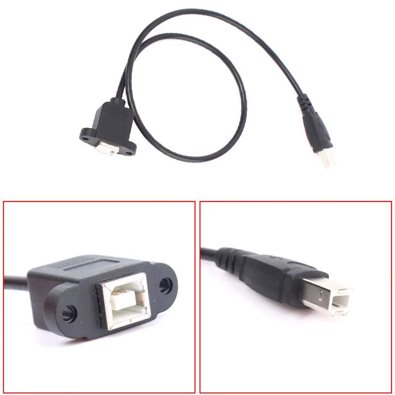 Кабель-удлинитель для передачи данных USB 2 0 Тип B штекер-гнездо M/F Панельное