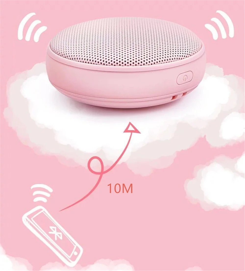 200 шт A025 TWS круглый Макарон цветной беспроводной Bluetooth портативный динамик, мини милый, громкая связь, подарок