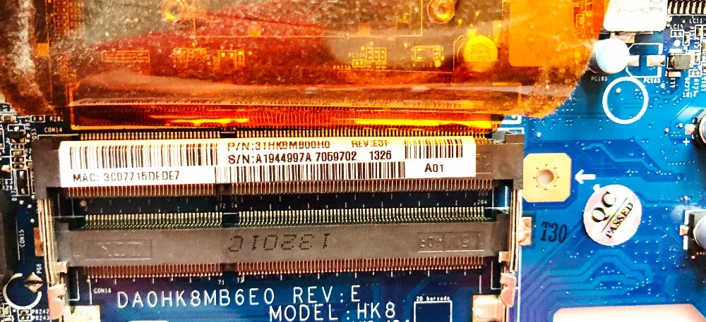 Оригинальная материнская плата для ноутбука SONY SVF142 I3-3227U HM76 DA0HK8MB6E0 A1944997A
