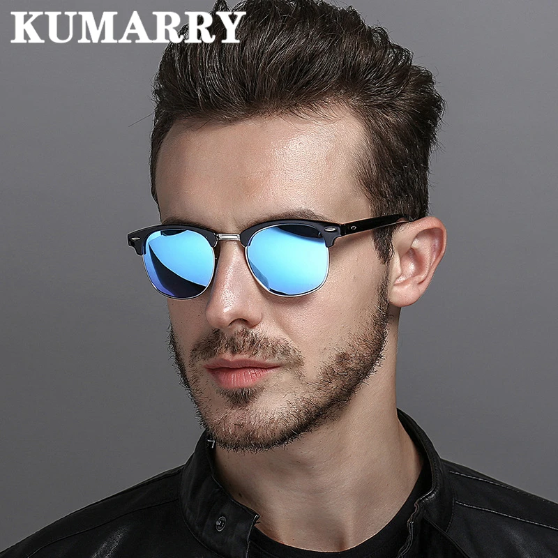 KUMARRY новые винтажные Поляризованные солнцезащитные очки для мужчин и женщин