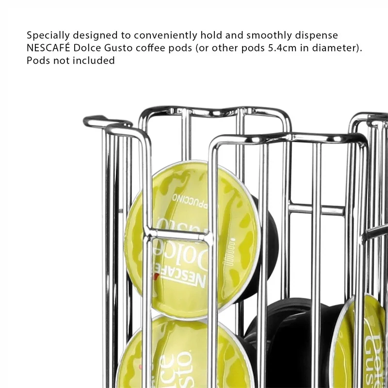 Подставка для капсул из нержавеющей стали 24/32 чашки вращающийся держатель