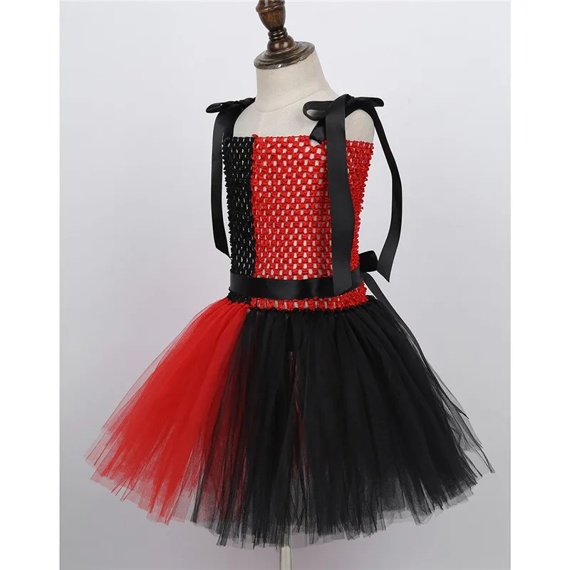 Детский костюм клоуна для девочек платье-пачка с регулируемыми бретельками