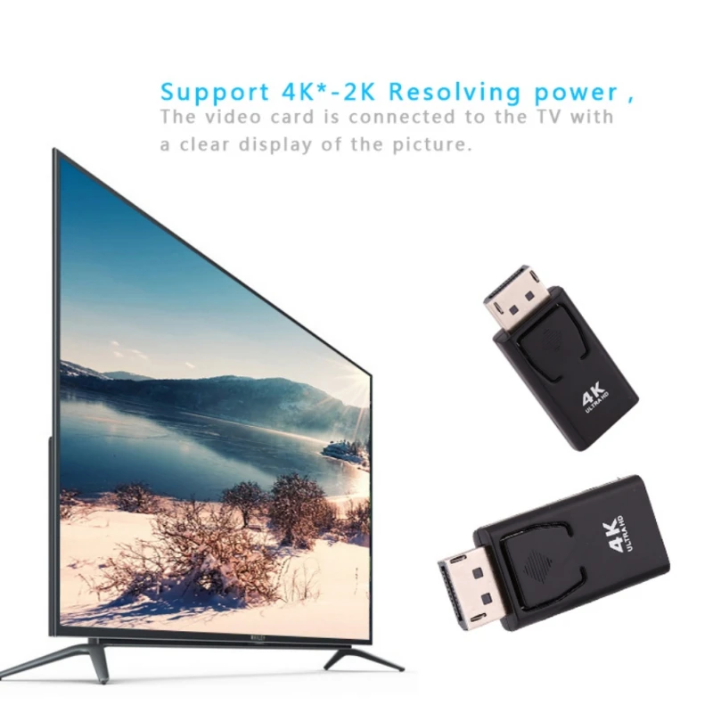 Адаптер EDAL DP к HDMI папа женскому HDMI1.4V конвертировать адаптеры Ultra HD 4K DisplayPort