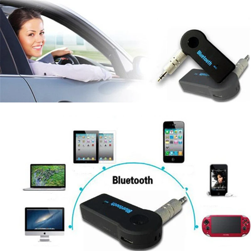 Приемник Bluetooth портативный автомобильный адаптер и Aux для потоковой музыки