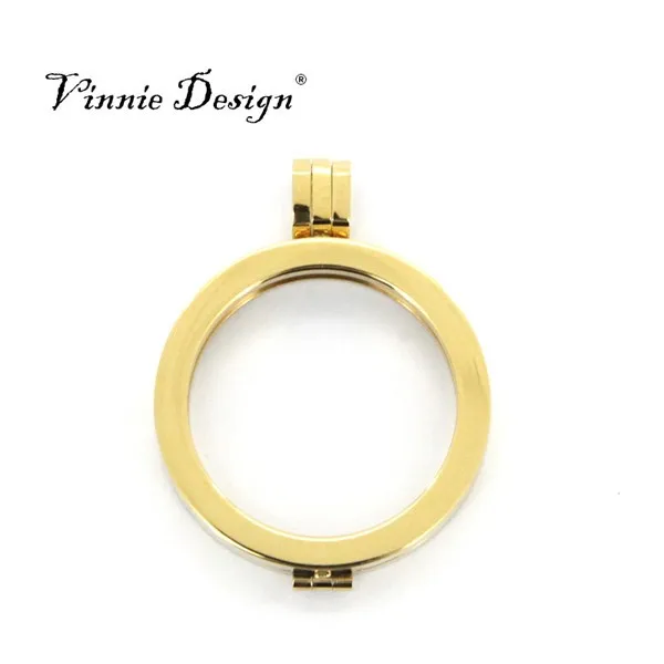 Простая монетница Vinnie Design из нержавеющей стали размером 35 мм подходит для