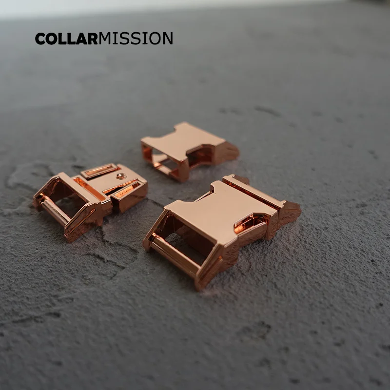 Металлические изогнутые боковые быстроразъемные пряжки для ошейника домашних