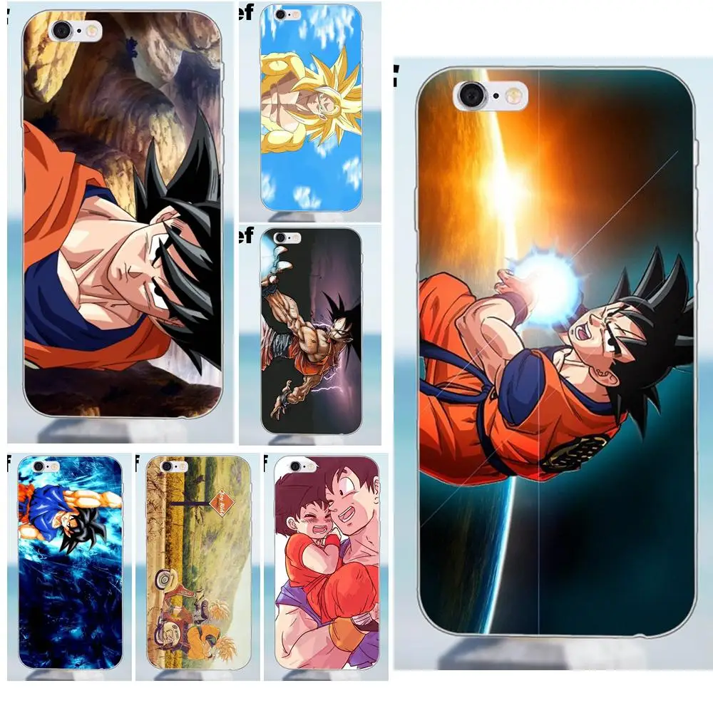 Suef для iPhone 4 4S 5 5S 5C SE 6 6S 7 8 Plus X Samsung Galaxy J1 J3 J5 J7 A3 A5 2016 2017 TPU чехол телефона Son Goku Dragon Ball