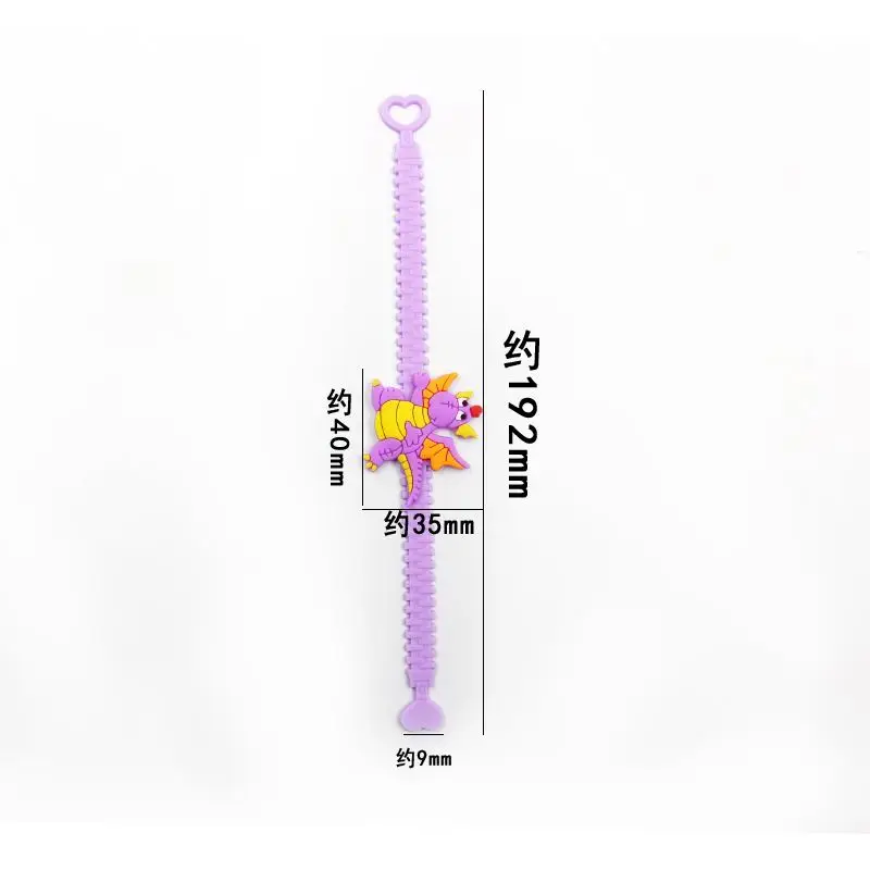 Резиновый браслет с динозавром 10 шт. тропические джунгли украшения для