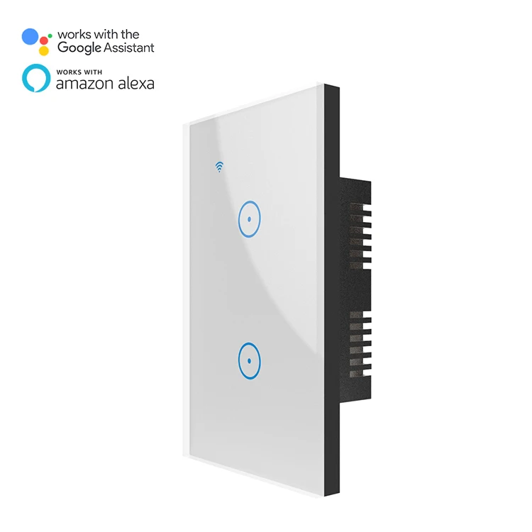 US/AU Smart Wifi настенный выключатель света 1 2 3 Gang Touch/WiFi/APP Remote умный дом настенный сенсорный переключатель работает с Alexa by tuya