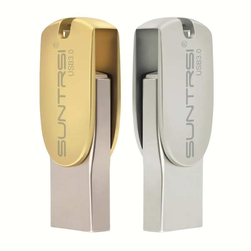 Suntrsi usb flash drive Поворотный 3.0 палку 16 г 32 64 OTG флэш накопитель диск индивидуальные