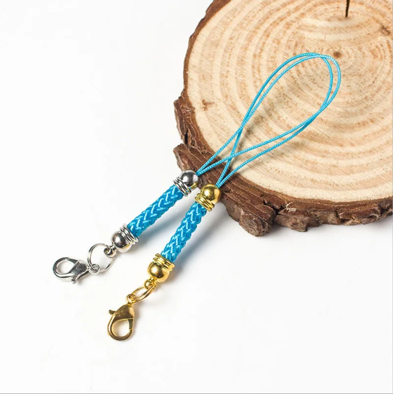 Regelin Лобстер соединительные кольца мобильный чехол ремень Lariat Lanyard брелок для ключей строка Подвески Ювелирных изделий разъем - Цвет: light blue