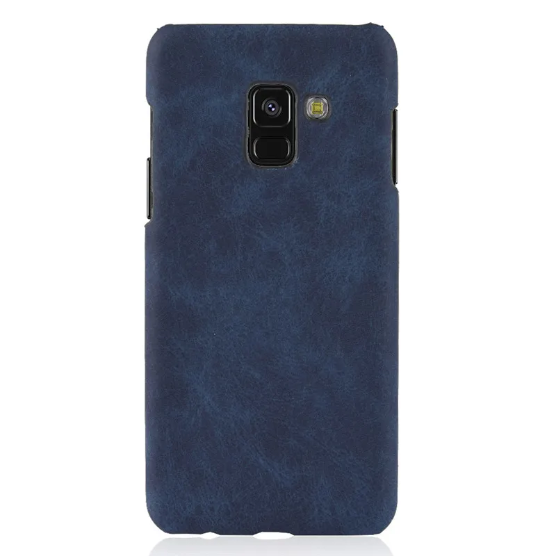 Для samsung Galaxy A8 2018 Дело Роскошные Hard искусственная кожа Чехол для телефона A530F A530