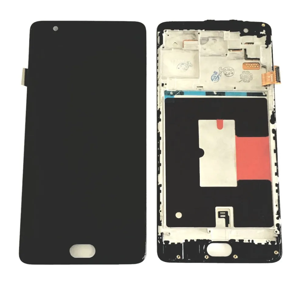 Для OnePlus 3T A3003 A3010 1 + ЖК дисплей сенсорный экран в сборе с рамкой Черный Белый