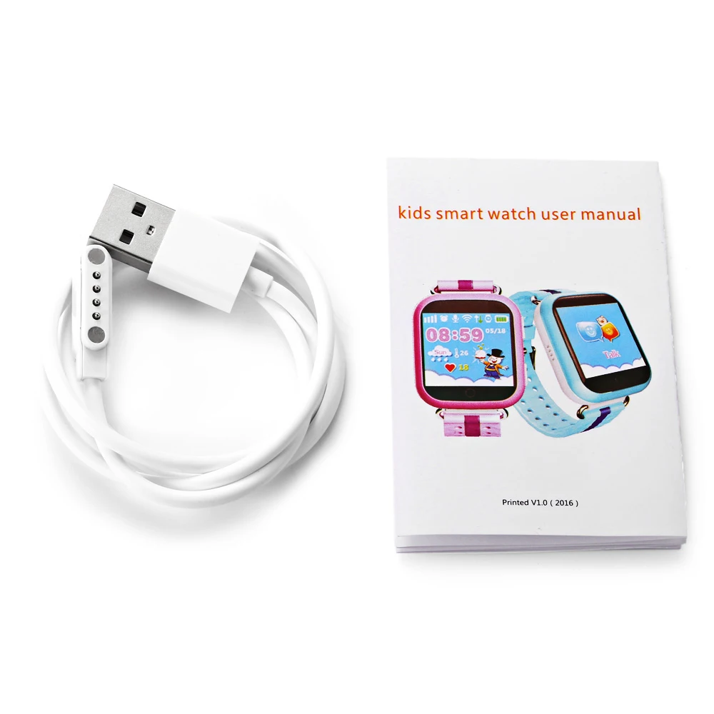 Новый голубой цвет Q750 дети gps Smart Часы телефон Шагомер Smartwatch английская
