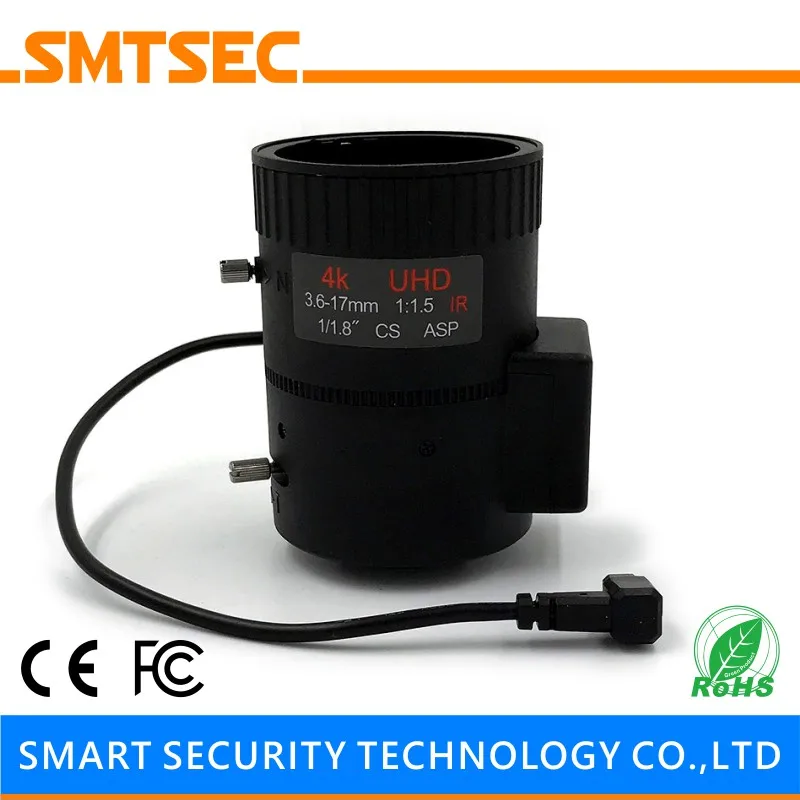 Варифокальный объектив с автоматической радужной оболочкой 3 6-17 мм 4K UHD 129-31