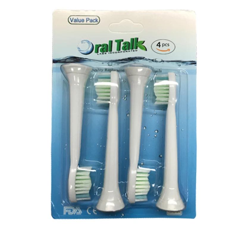 4 шт. Сменные электрические головки зубных щеток для Philips Sonicare HX6066 HX6070 HX9362 HX9024 алмазные чистые стандартные щетки Головки