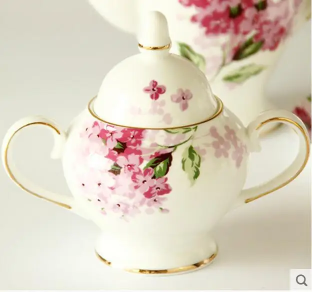 15 шт керамический костяной фарфор послеобеденный чайный набор цветок чашка с